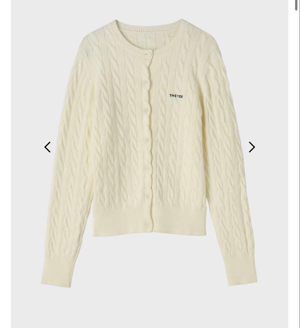 the toe TOÉ BAKER CARDIGAN 白 ホワイトM
