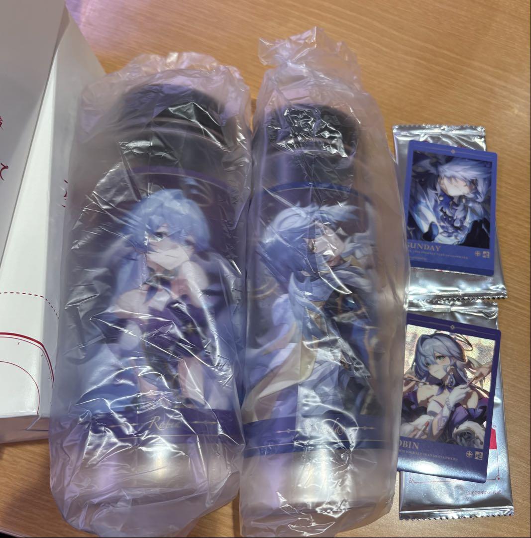 限定 崩壊スターレイルスシローコラボ商品クリアボトルサンデー＆ロビン(未使用)