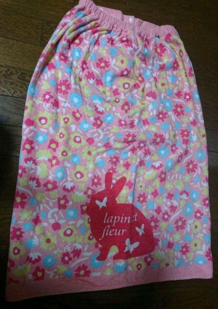 新品  スナップ付タオル  約80㎝丈