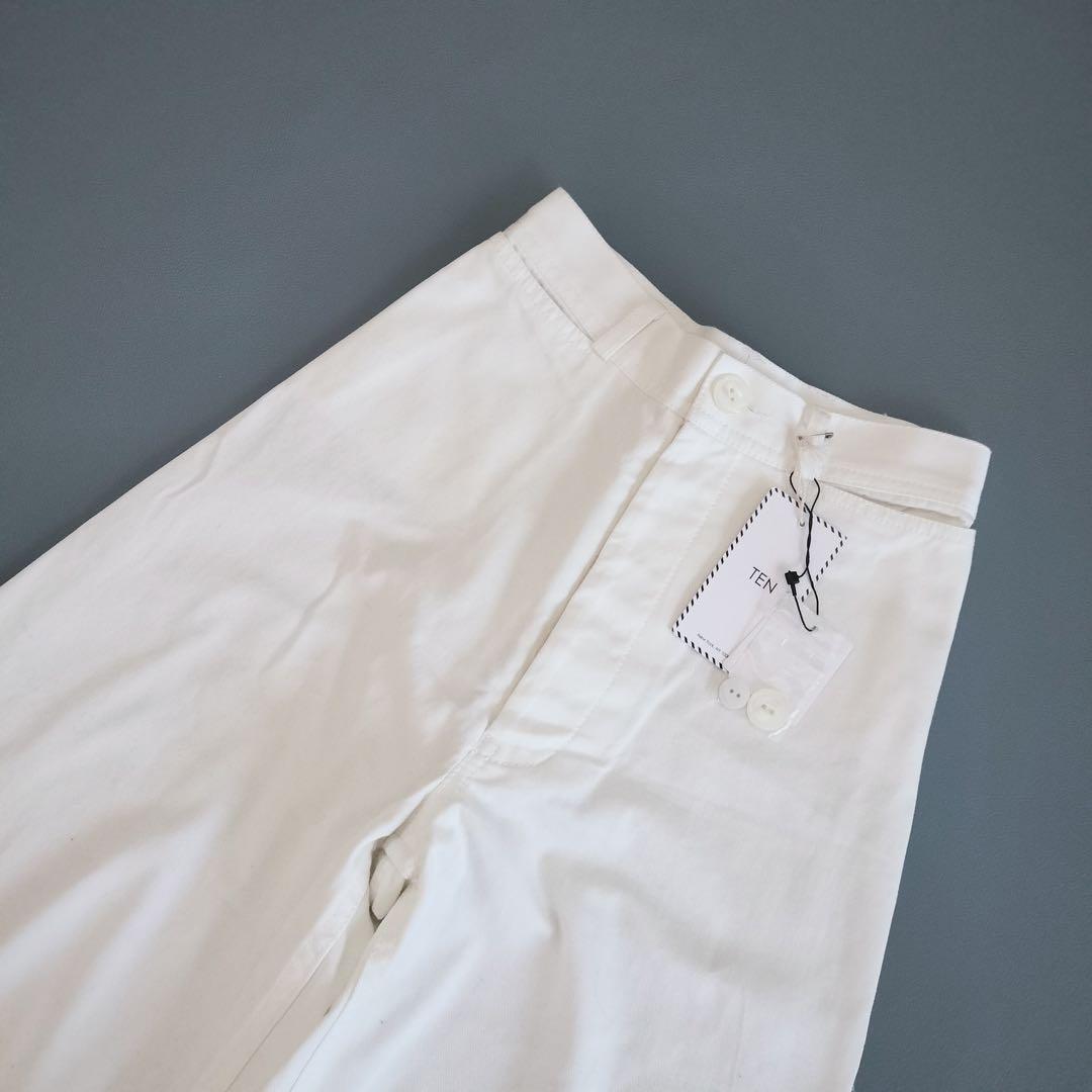 □新品タグ付 TEN× RonHerman コラボ ホワイトデニム バギーXS