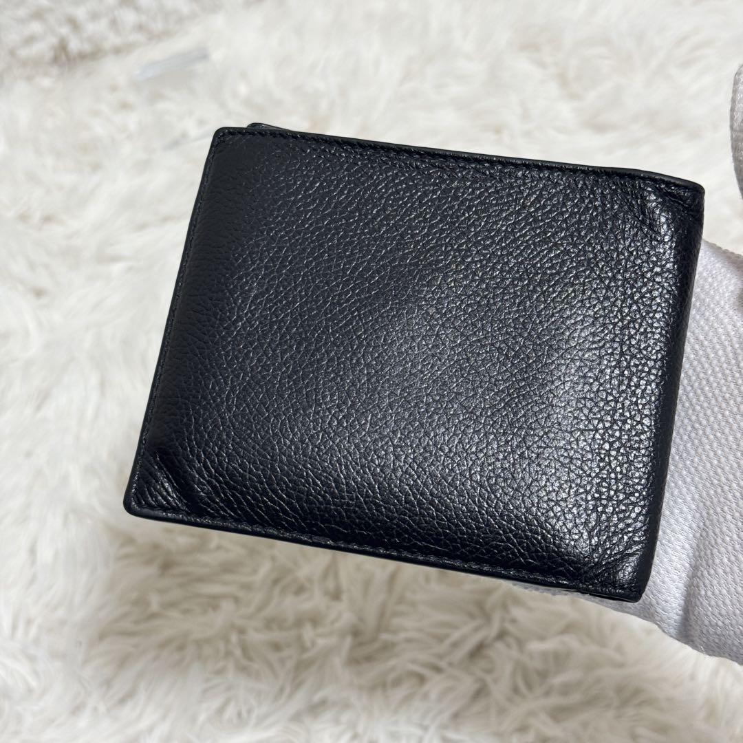 【良品】BALENCIAGA バレンシアガ 二つ折り財布 ブラック