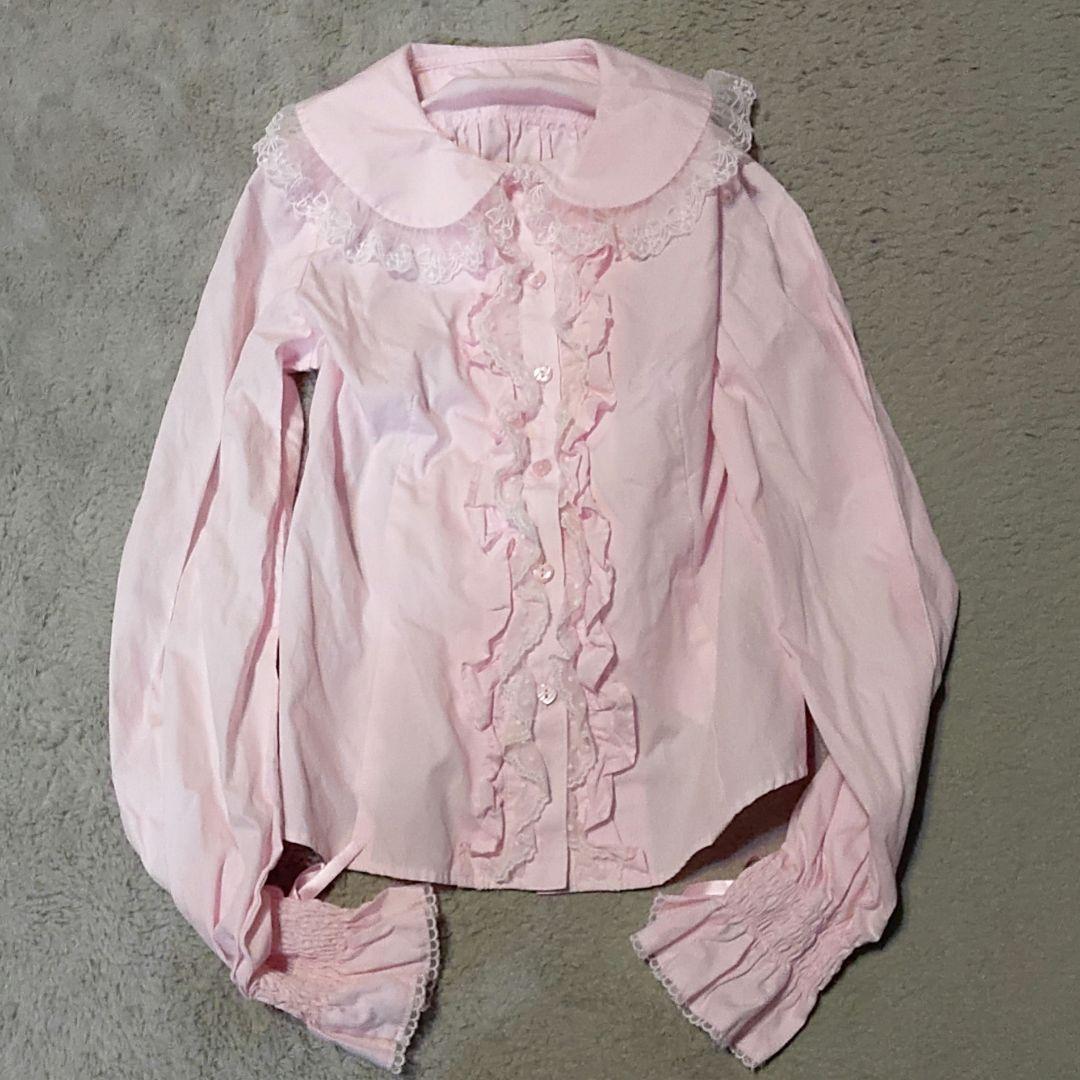 Angelic Pretty　リリカルバニー　フリル　レースブラウス　ピンク色