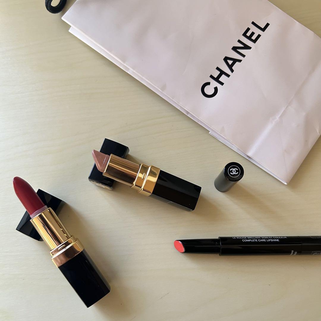 CHANELリップ　まとめ売り CHANEL リップ 口紅 4本 まとめ売り 10 46 47 67 - メルカリ