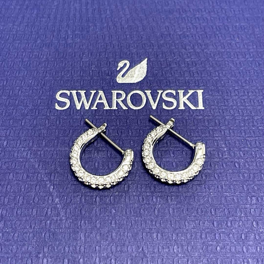 SWAROVSKI/スワロフスキー/フープピアス/ラインストーン/超美品