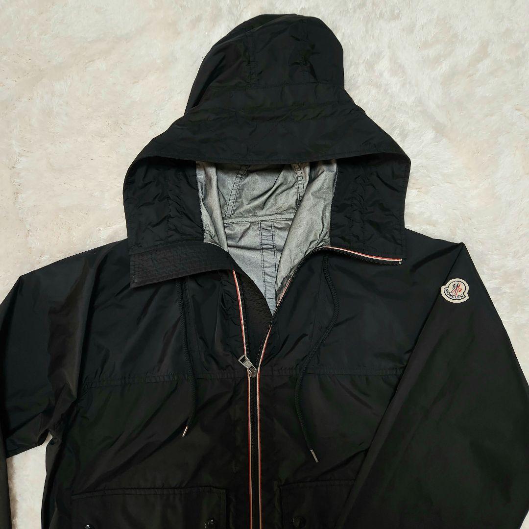 使用感少★MONCLER　モンクレール　ナイロン　パーカー　黒　サイズ3