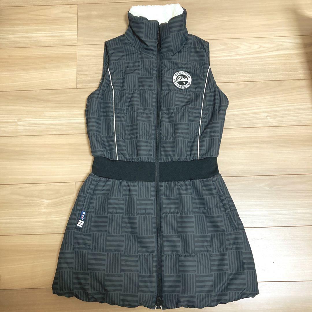 FILA GOLF フィラゴルフ   中綿ワンピース　Mレディース ゴルフウェア
