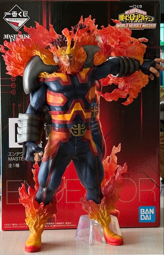 [前髪破損有]僕のヒーローアカデミア　一番くじ D賞　エンデヴァーフィギュア