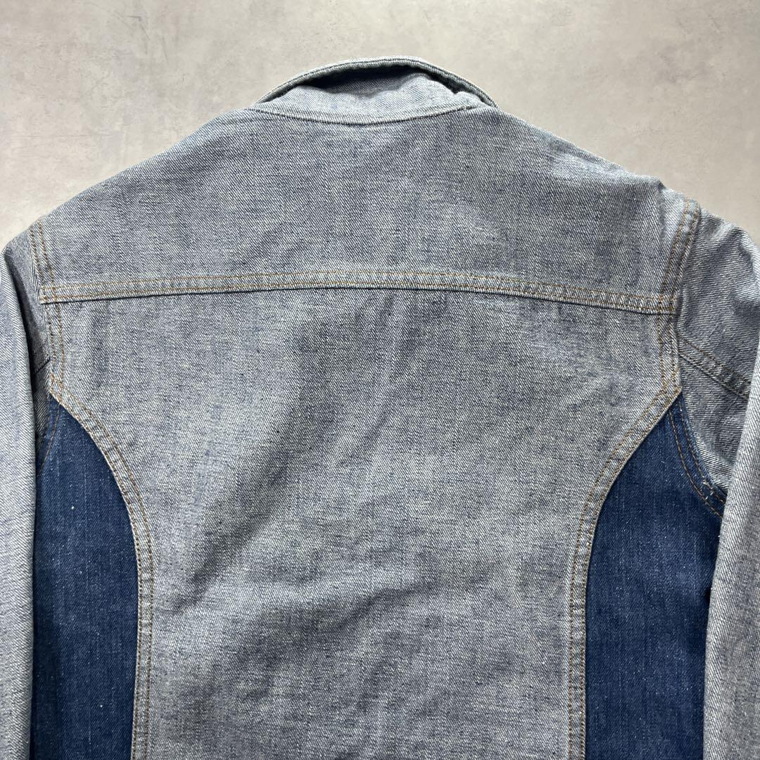 70s  Lee リバーシブル  デニムジャケット 切り替え