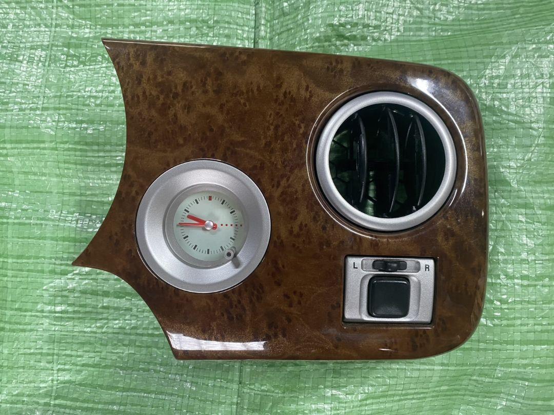 【中古】ラパン HE21S ウッド パネル ３点セット インパネ 時計