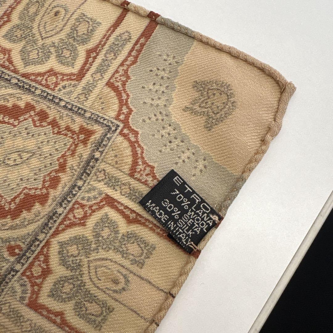 8 ETRO ペイズリー柄スカーフ
