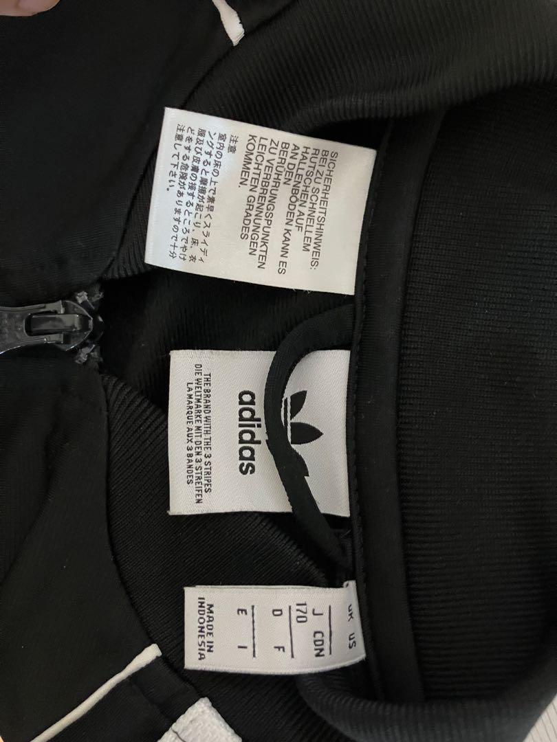 adidas ブラック ジャージジャケット