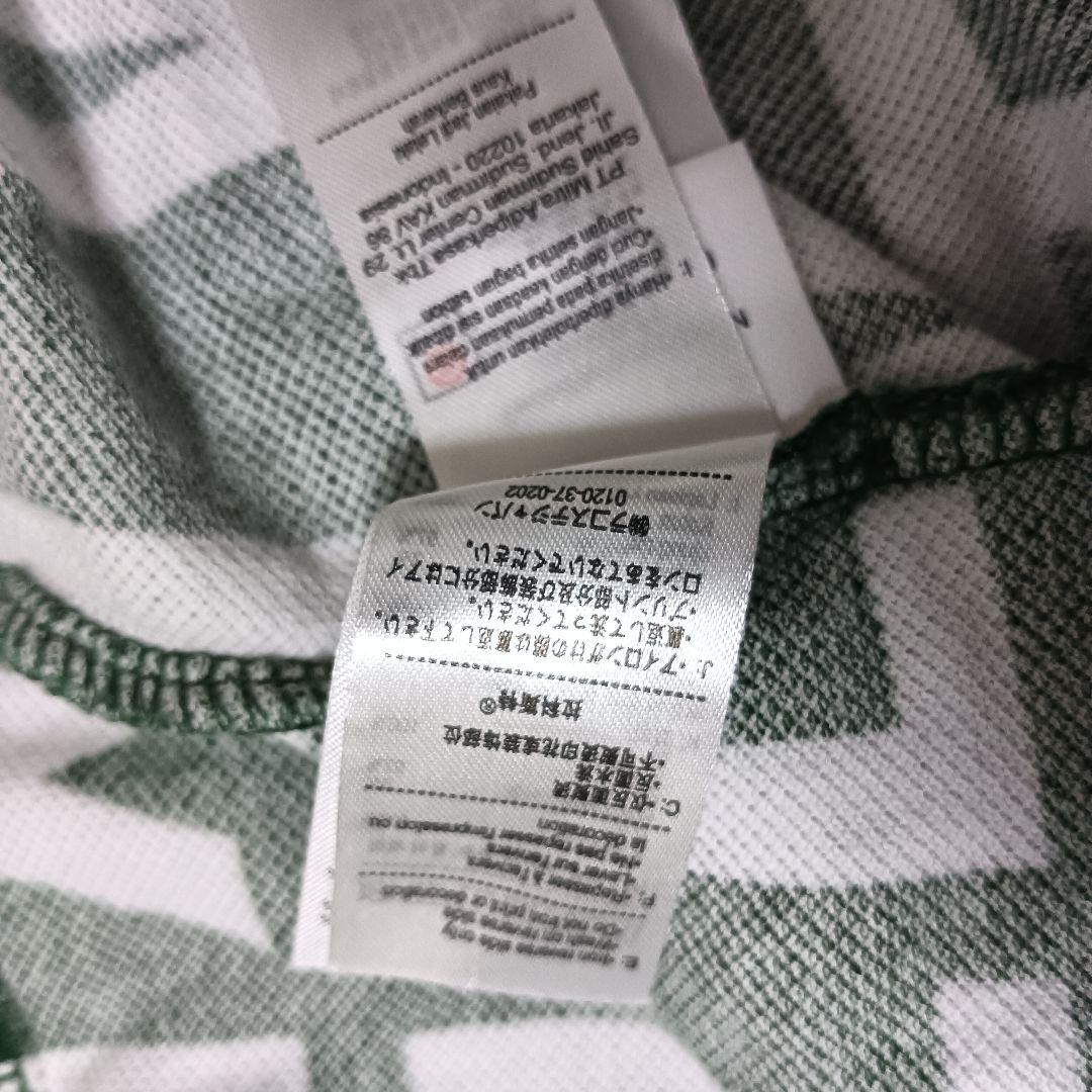 【希少】ラコステ×ネットフリックス 総柄ポロシャツ グリーン XLサイズ