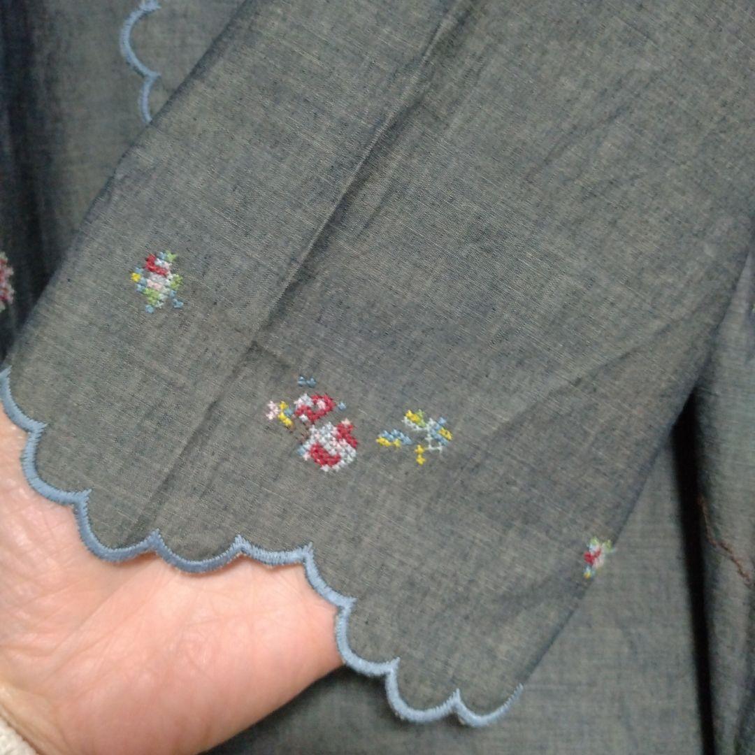 45rタペットダンプハンカチーフ刺繍ドレス