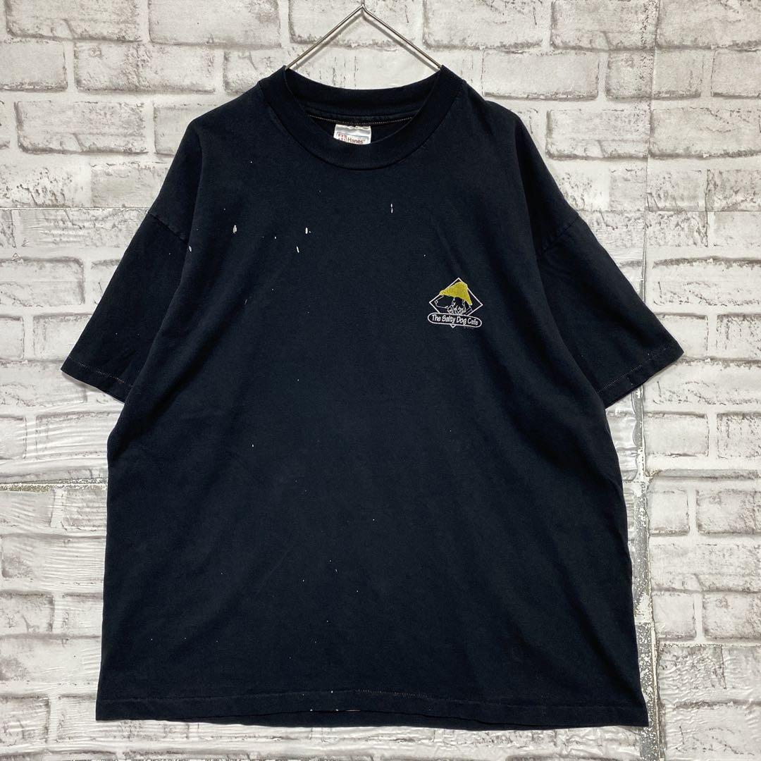 USA製90sヴィンテージTシャツ！シングルステッチ ブラック半袖
