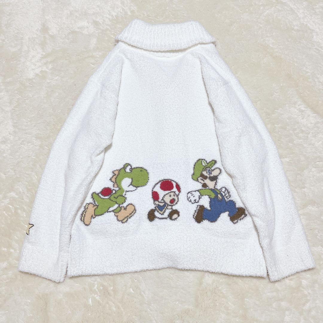 ✨希少美品✨ジェラートピケ スーパーマリオ ジャガードショールカーディガン