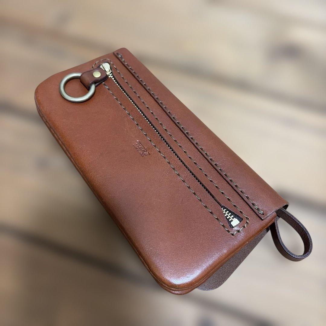 HERZ ブラウンレザー長財布 HERZ ブラウンレザー長財布