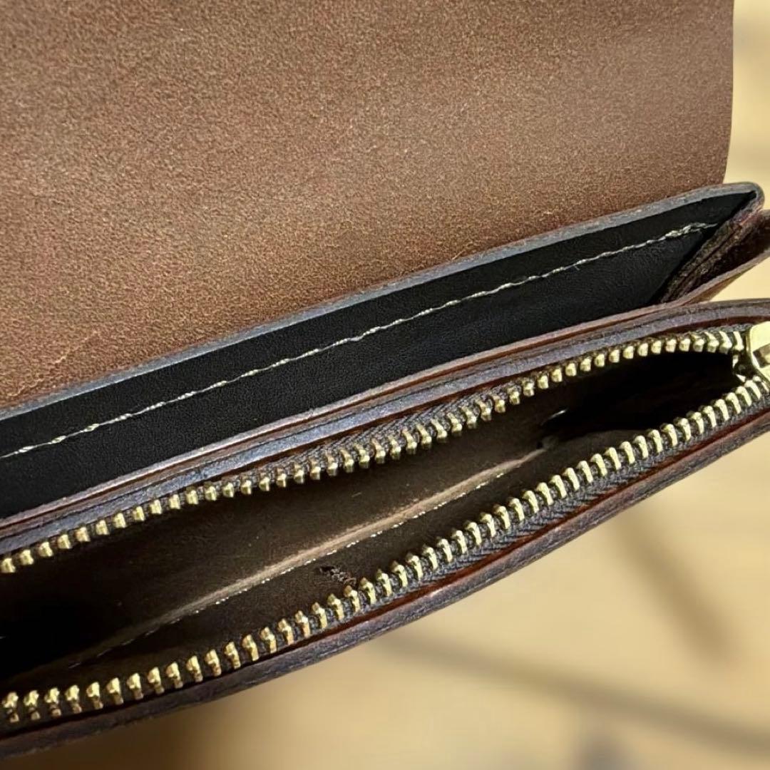 HERZ ブラウンレザー長財布 HERZ ブラウンレザー長財布