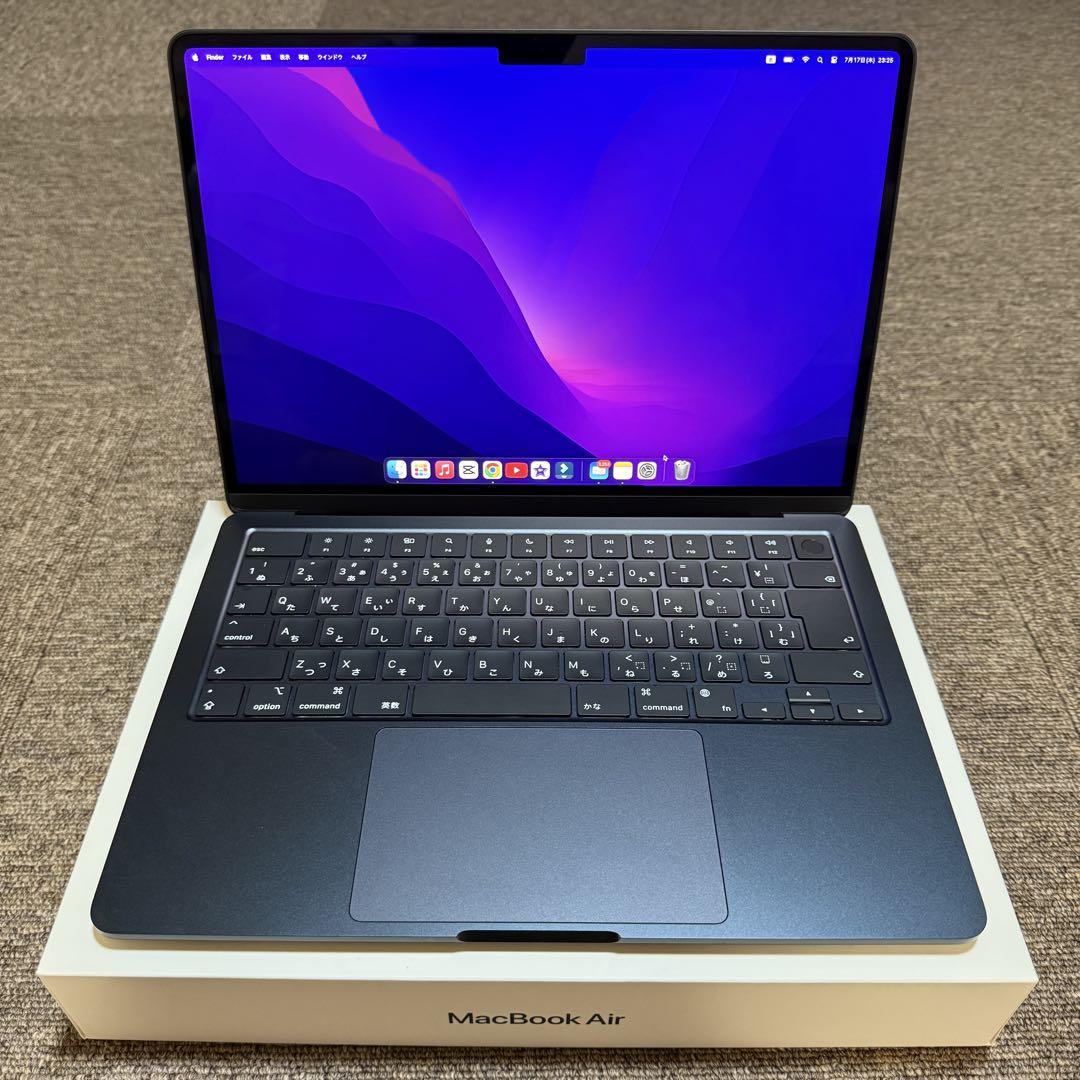 MacBook Air M2 2022 8gb 256sdd ミッドナイト - メルカリ