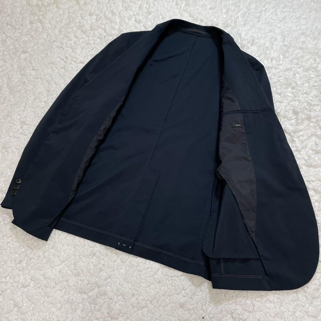 美品✨UNIQLO 感動セットアップ ネイビー ビジネススーツ Mサイズ