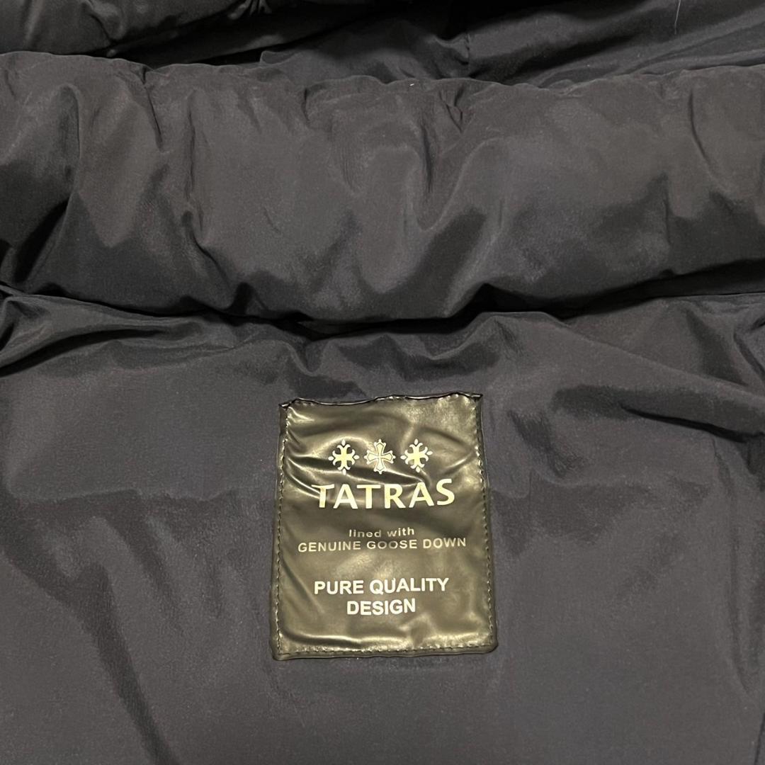 157【美品】ダウン タトラス TATRUS ダウンジャケット ネイビー