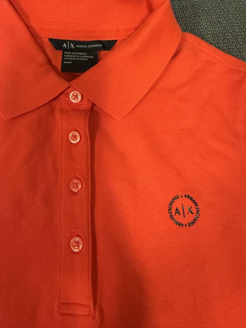 Armani Exchange オレンジ ポロシャツ S/Pアルマーニ