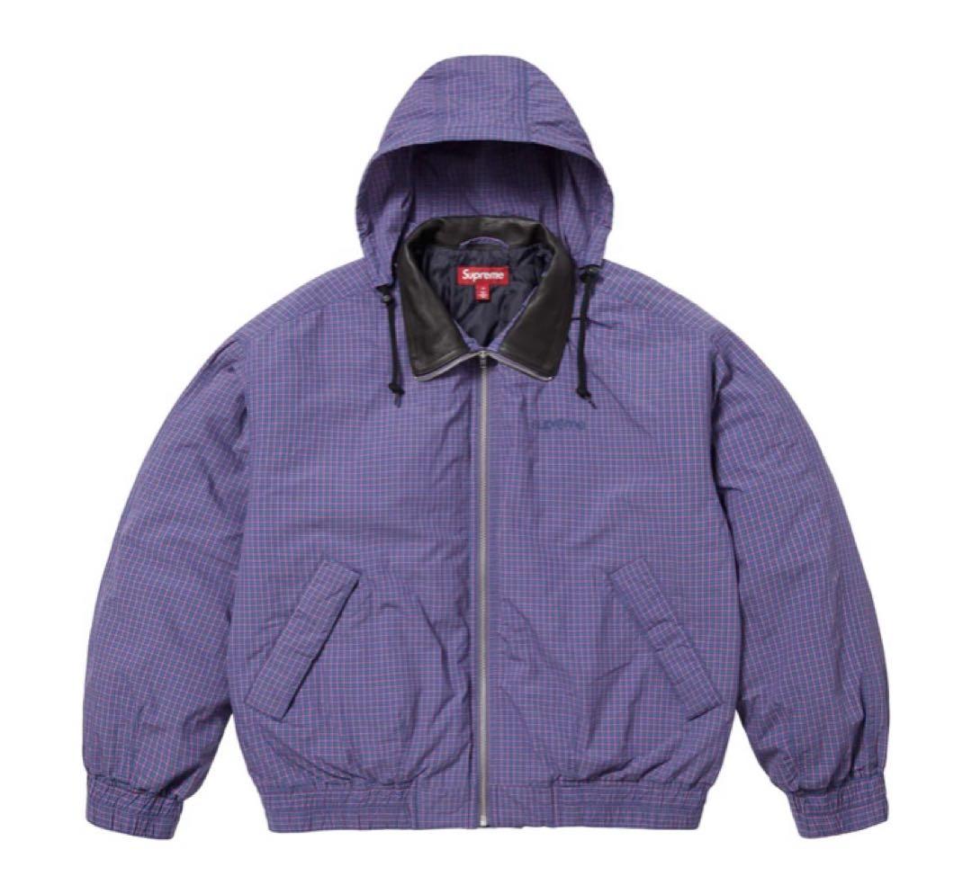 Supreme Leather Collar Utility Jacket