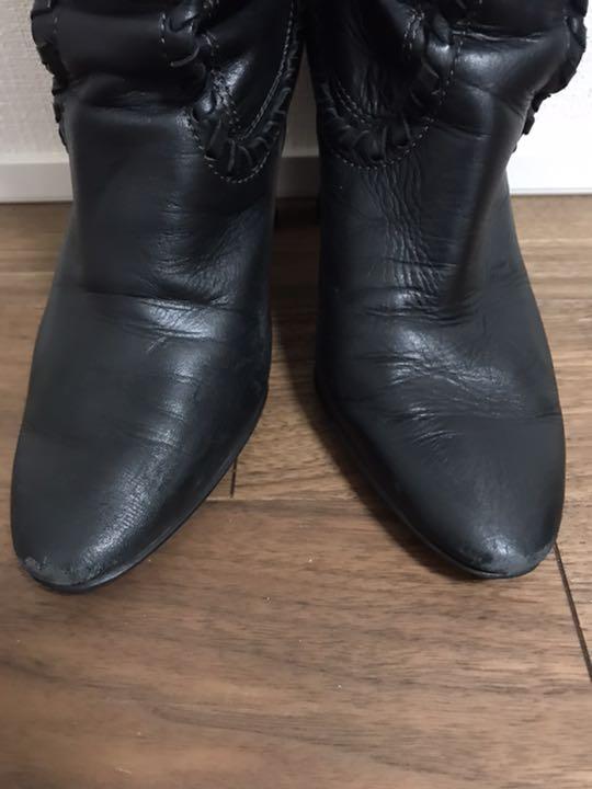 中古 黒 23.5 MqTQl-m82563769325 Meda ロングブーツ 低価大人気