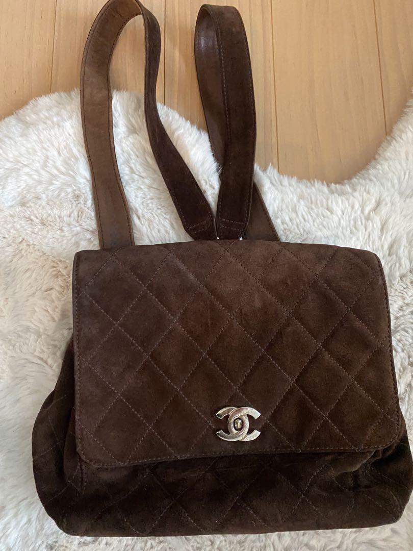 シャネルchanel マトラッセ ターンロック スエード リュック