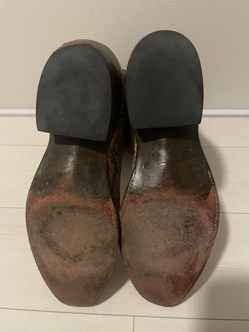 RRL ウエスタンブーツ ヘビ柄 made in USA
