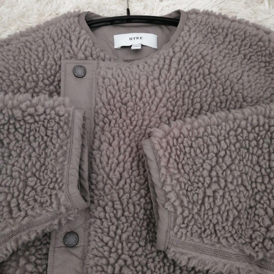 ハイク　FAUX SHEARLING COAT　ファーコート　ブラウン