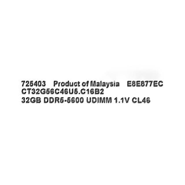 【64GB】Crucial 32GB DDR5-5600 メモリx2枚