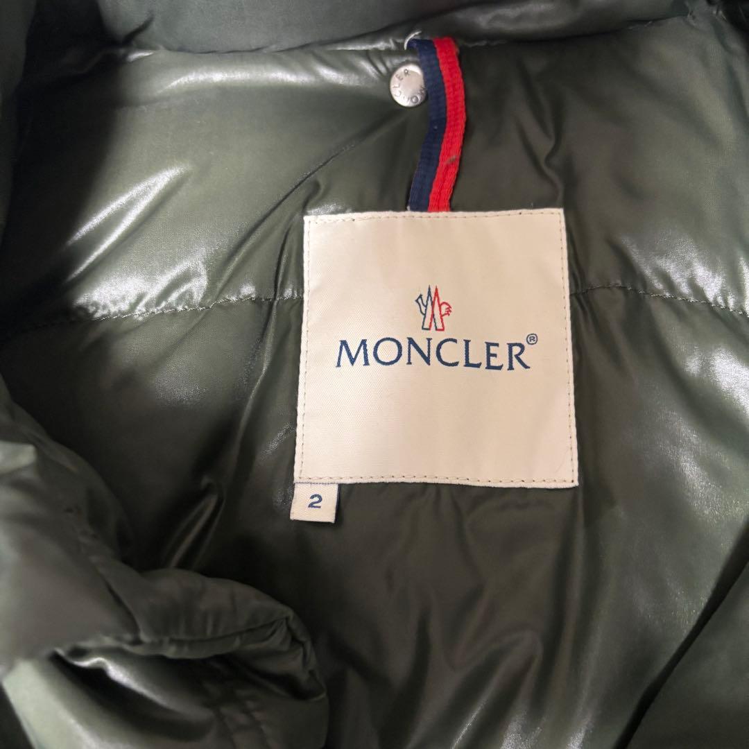 美品　モンクレール　MONCLER ダウンジャケット　メンズ　カーキ　サイズ2