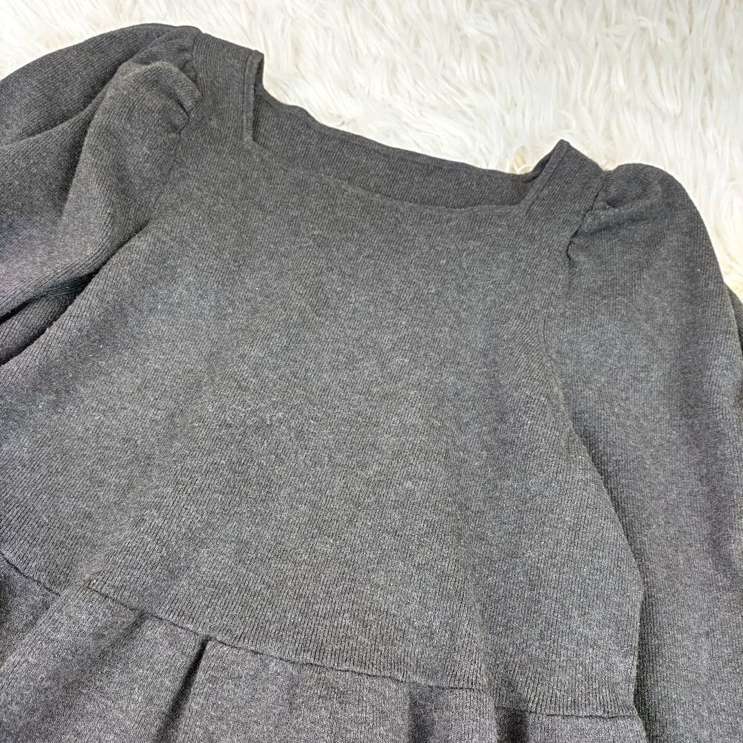 ニットパプラムパンツセットアップ