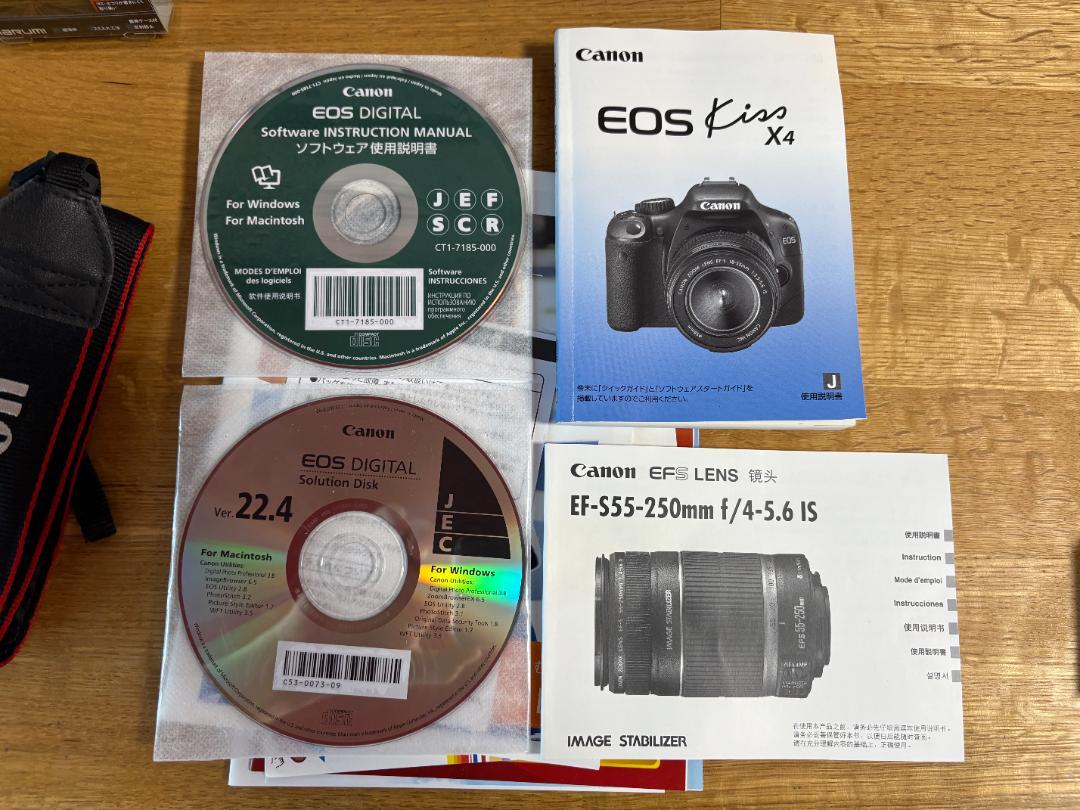 完動品 Canon EOS kiss X4 ダブルズームキット(バック他付)