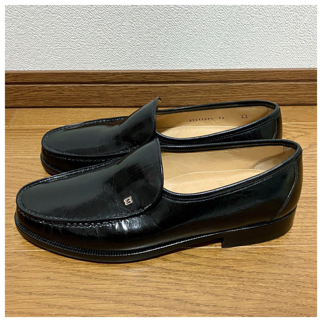新品未使用 Bruno Magli メンズ 革靴 レザーシューズ ブラック