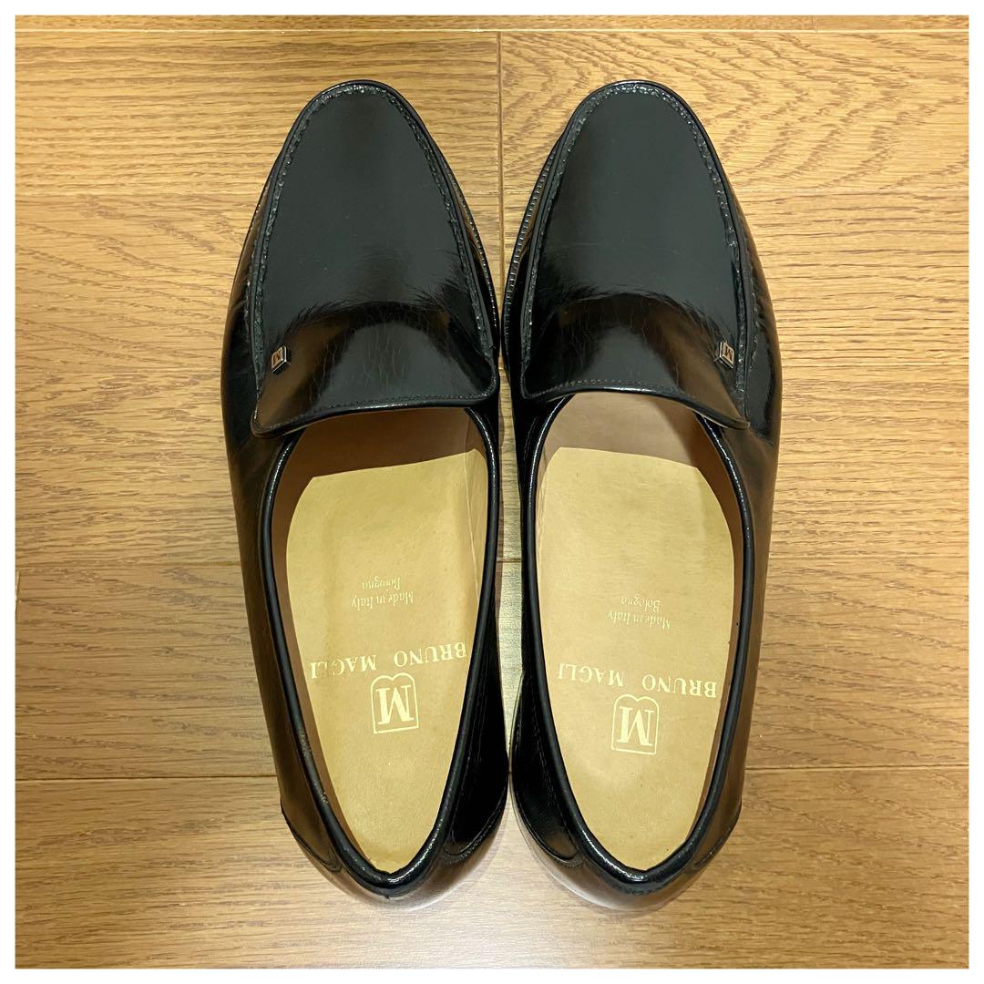 新品未使用 Bruno Magli メンズ 革靴 レザーシューズ ブラック