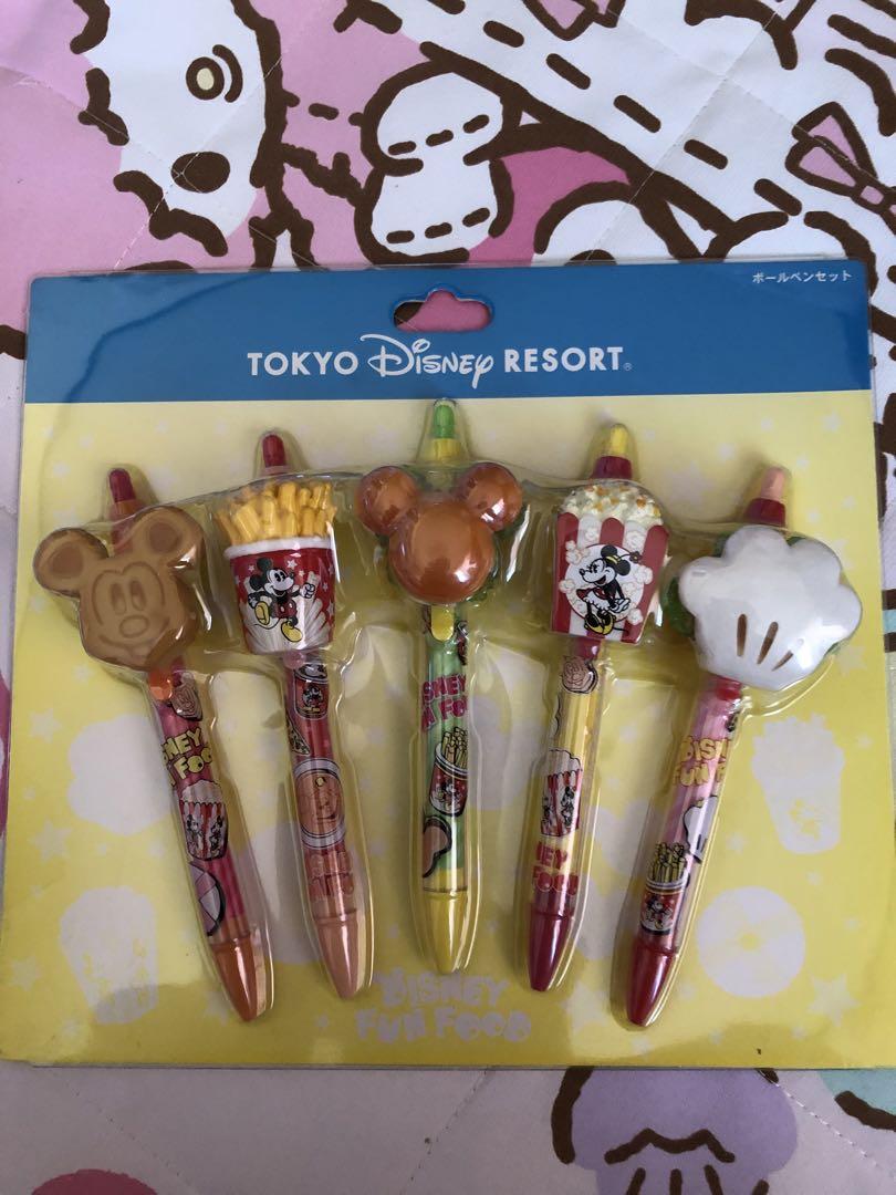 ディズニー　フード　ボールペンセット