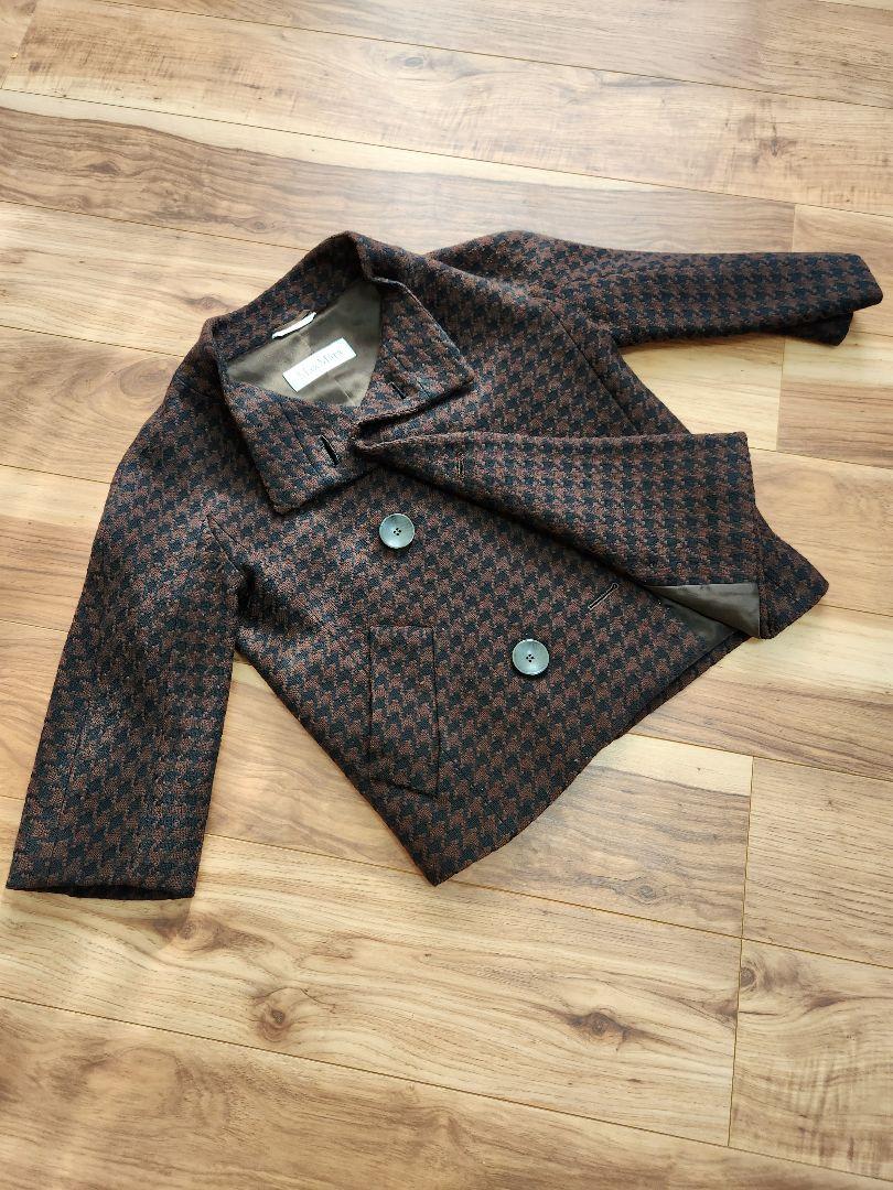【美品】MaxMara 白タグ ショートコート 38