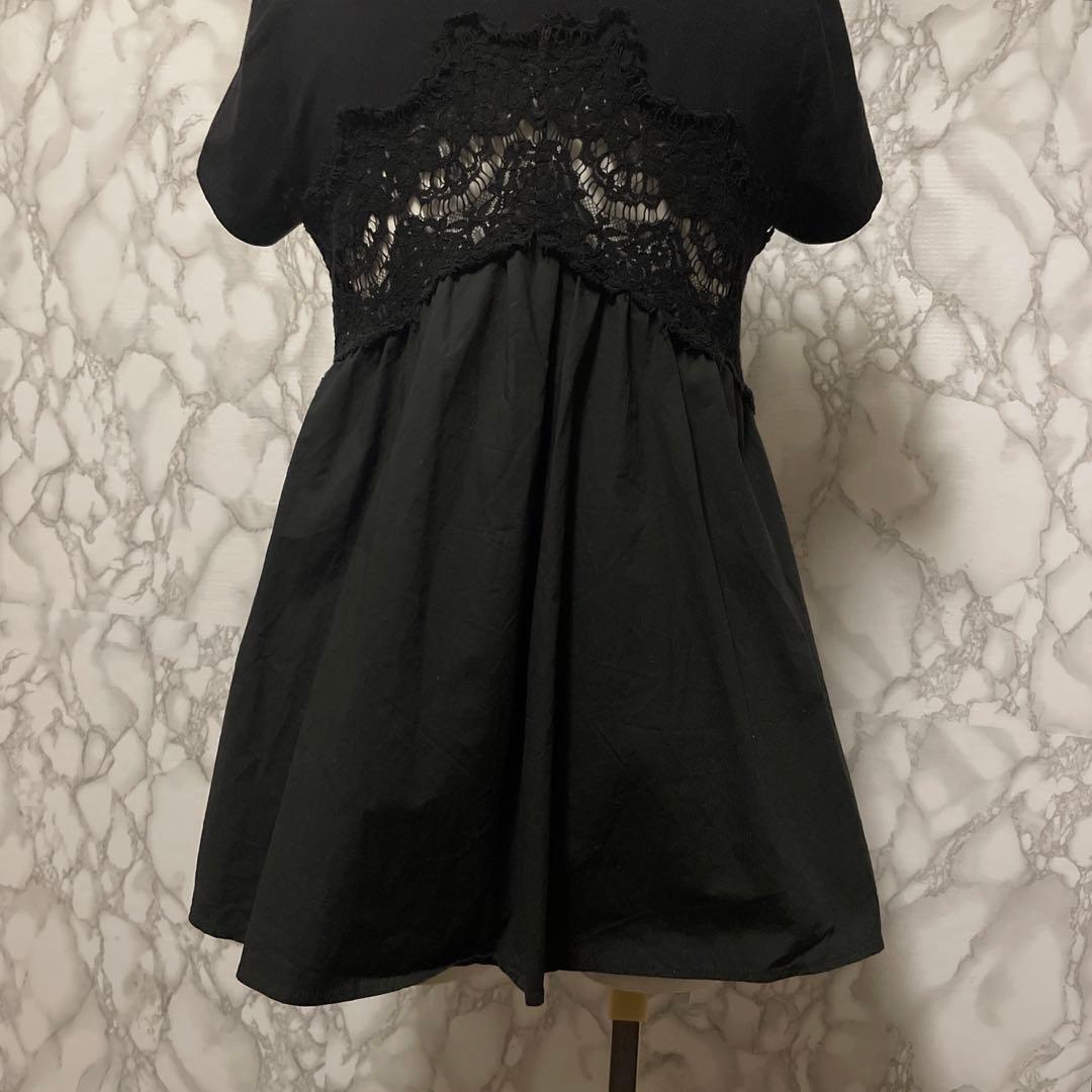 良品 REYC YOKO CHAN デザインレースブラウス トップス 日本製