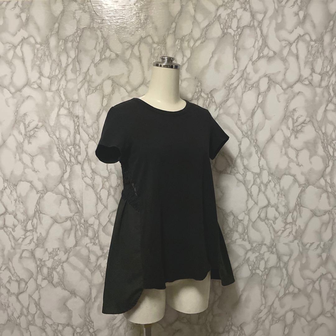 ラッピング対象外 良品 REYC YOKO CHAN デザインレースブラウス