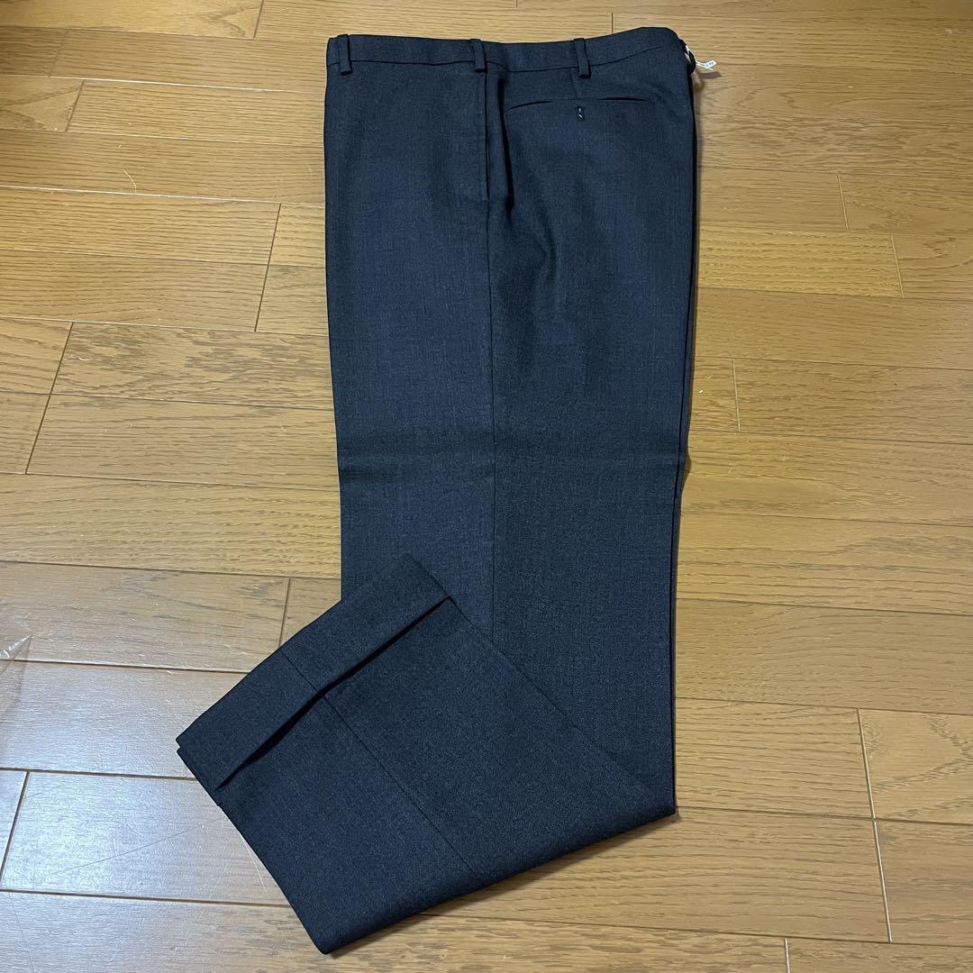JPRESS メンズパンツ ダークグレー スラックス ウール100%