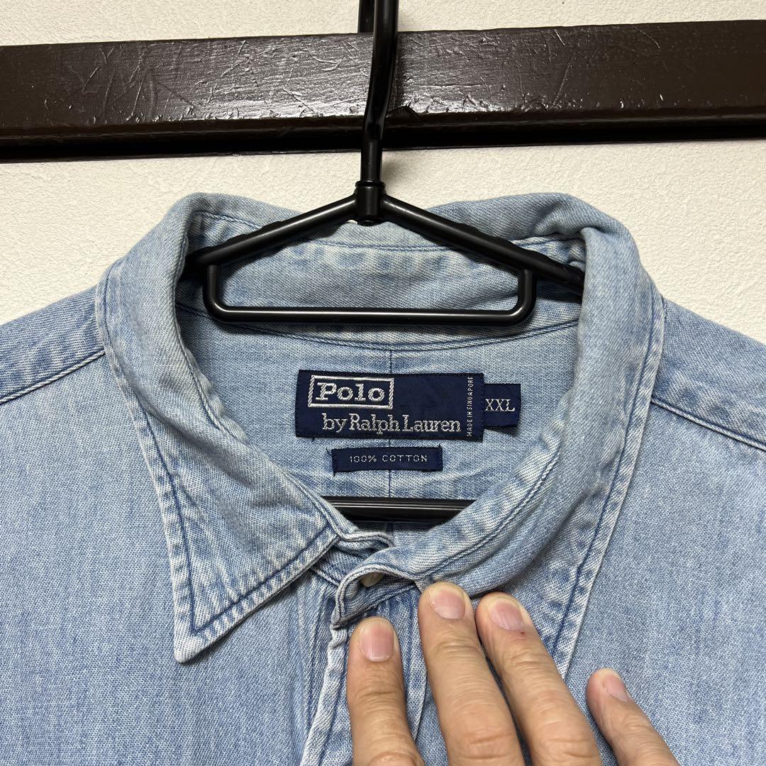 90s ヴィンテージ ラルフローレン カントリー デニムシャツ USA