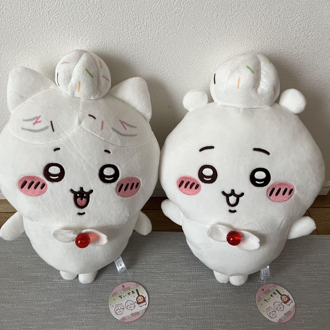 ちいかわ 誕生日BIGぬいぐるみ ちいかわ ハチワレ 2点セット