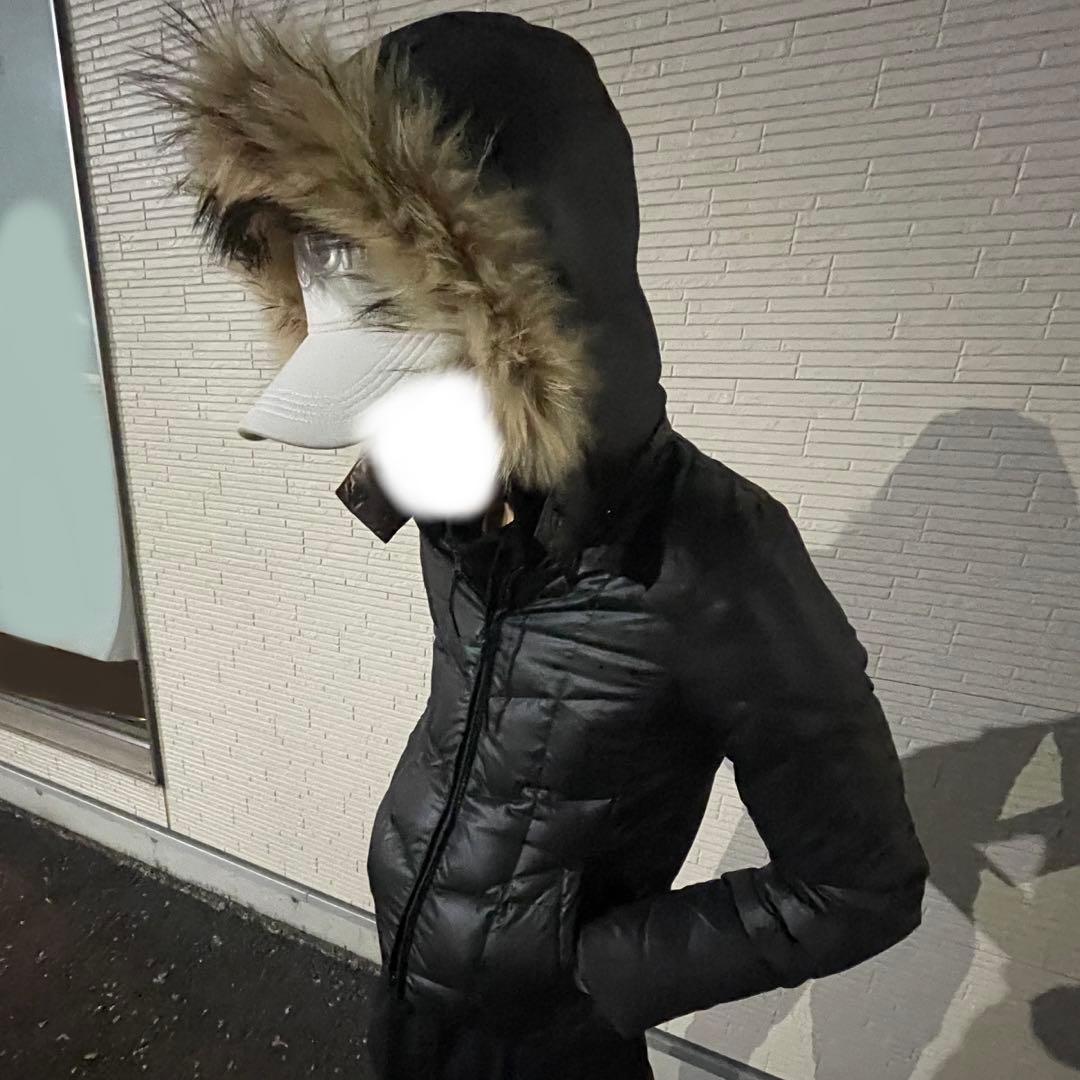 00s ファー付きダウンジャケット ダブルジップ y2k お兄系 平成ギャル