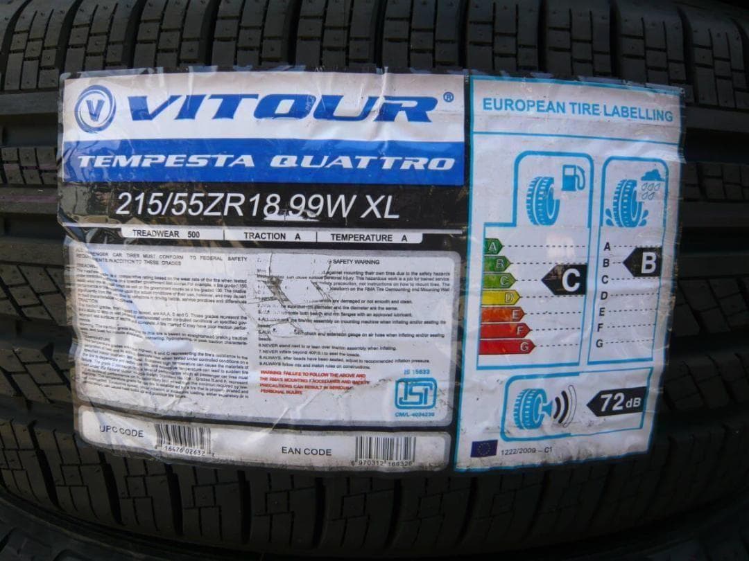 送料込☆VITOUR QUATTRO☆215/55R18☆4本セット 送料込☆VITOUR QUATTRO☆215/55R18☆4本セット