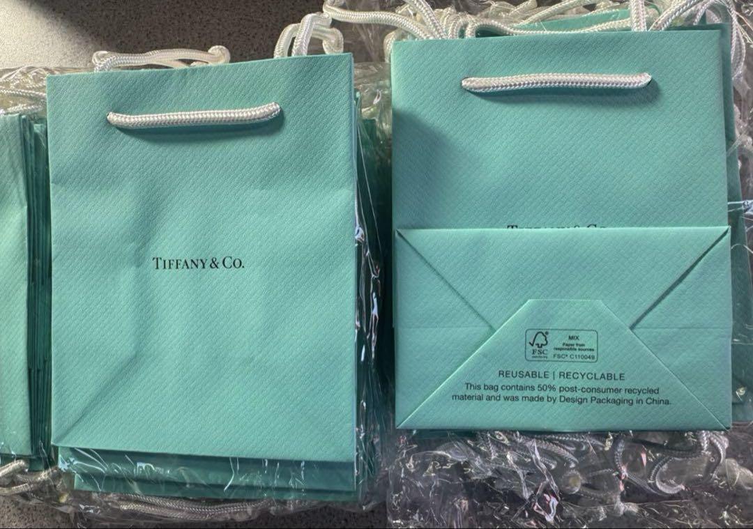 現行品美品Tiffanyティファニーミニショッパー紙袋 60枚セット