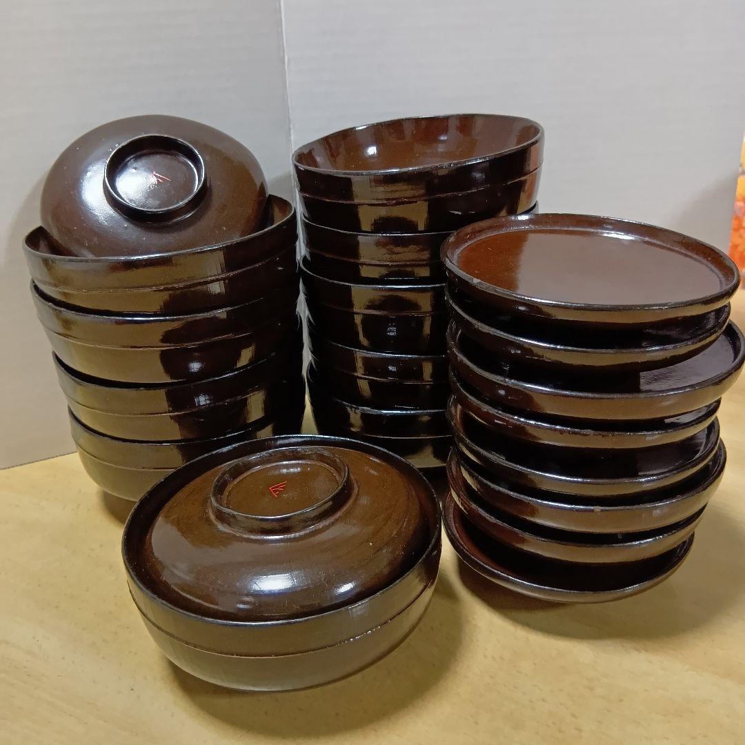 お椀3種　小皿2種　漆器　骨董品　全50セット