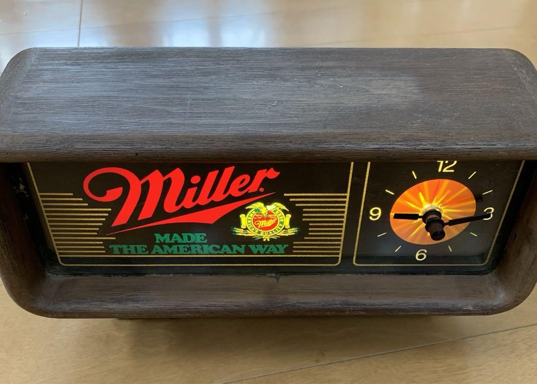 80s ミラービール MillerBeer モーションクロック!時計 インテリア