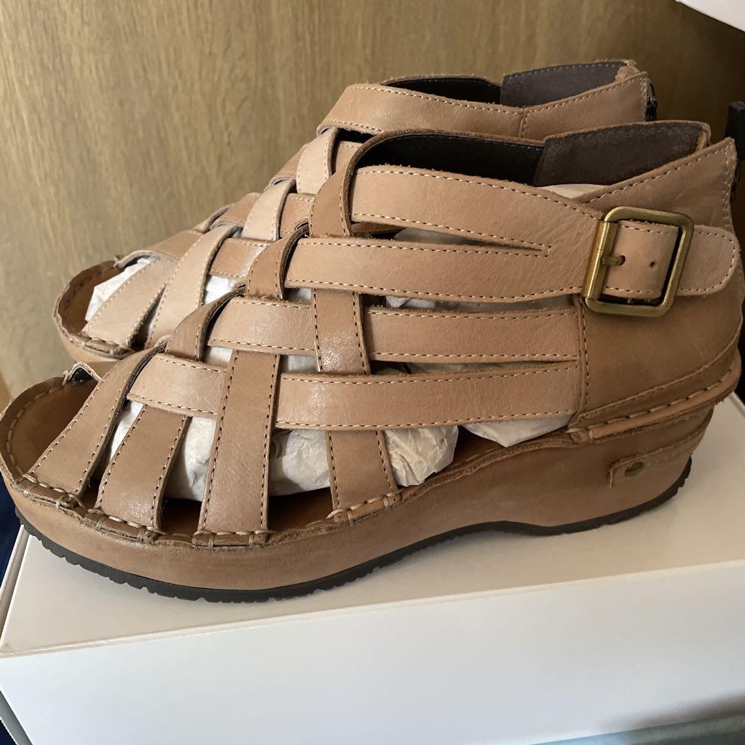厚底メッシュブーティーサンダル