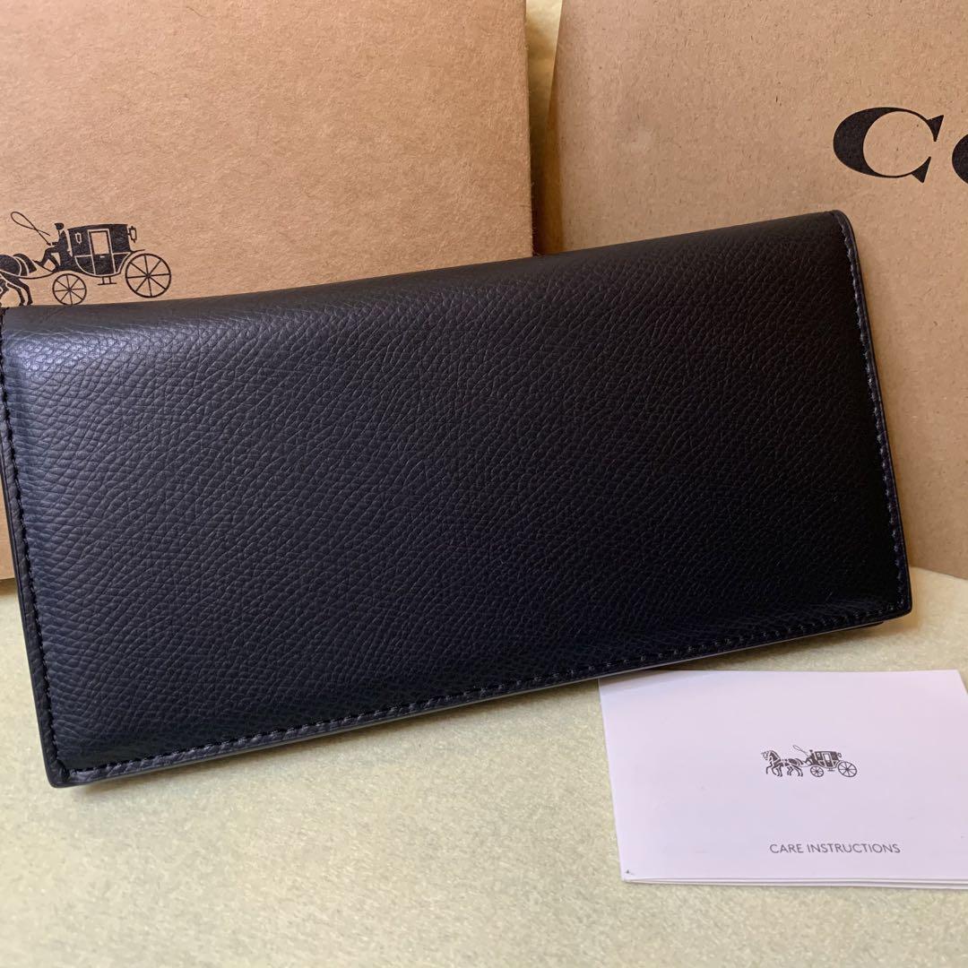 コーチ 長財布 ブラック 長財布 二つ折り 長財布